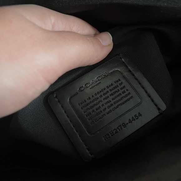 Coach Black saffiano Leather zip top city Tote - Picture 9 of 9